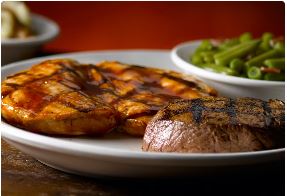 Grilled BBQ Chicken & Sirloin 6oz
