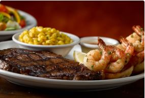 Ribeye 12oz & Grilled Shrimp
